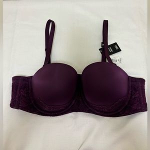 Torrid Strapless Push-Up Lace Sling Straight Back Bra. Full Coverage. Size 38C.
